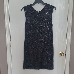 Guess Black Sparkle Mini Dress